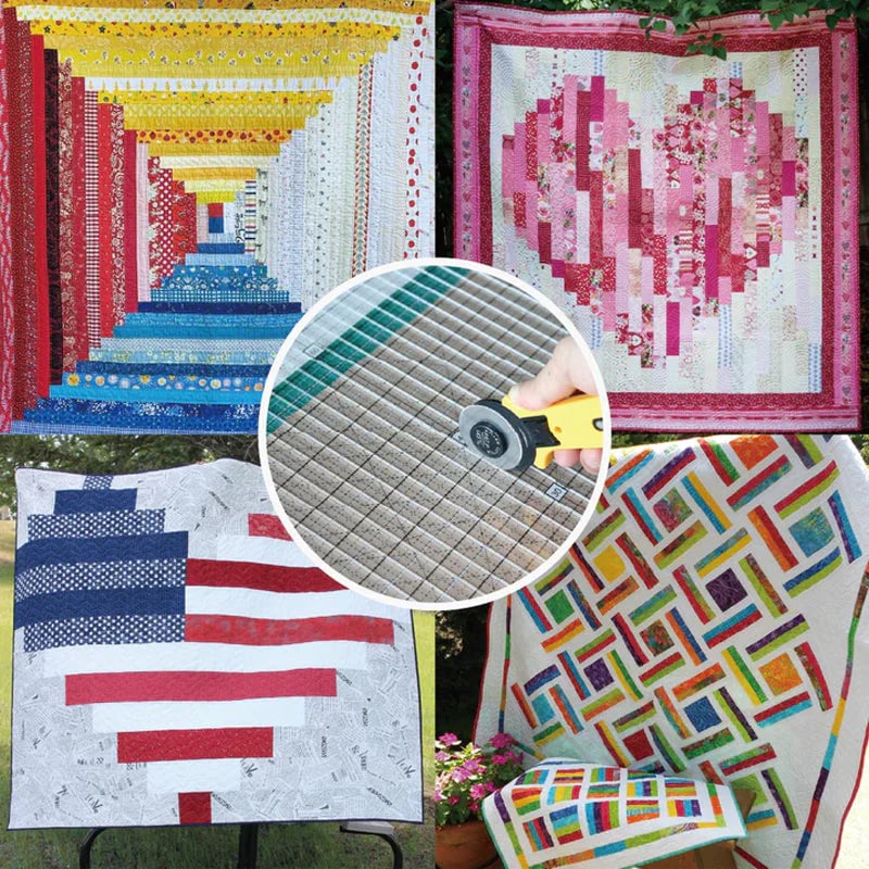 5-in-1 Quiltlineal Set | Gerade Schnitte & Winkel | Rutschfest | QuiltLine