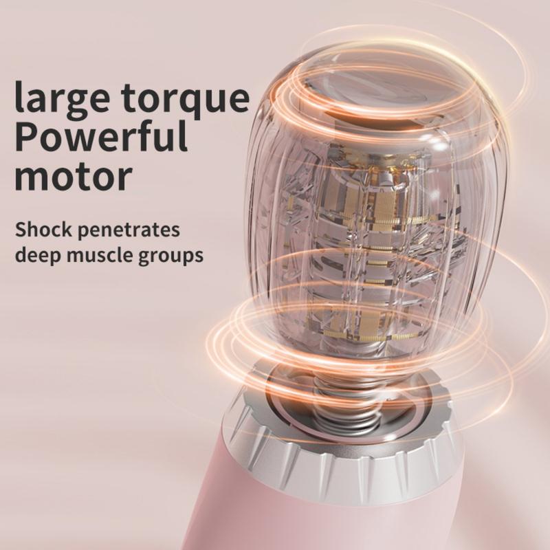 Bærbar elektrisk massageapparat | 5 intensiteter | Trådløs, USB-genopladelig | RelaxPulse