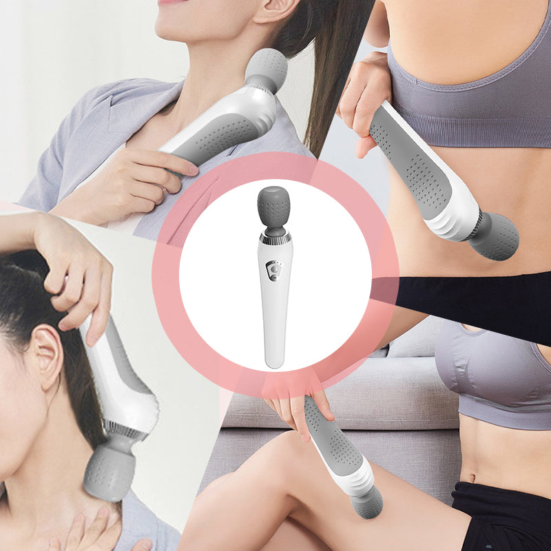 Bærbar elektrisk massageapparat | 5 intensiteter | Trådløs, USB-genopladelig | RelaxPulse