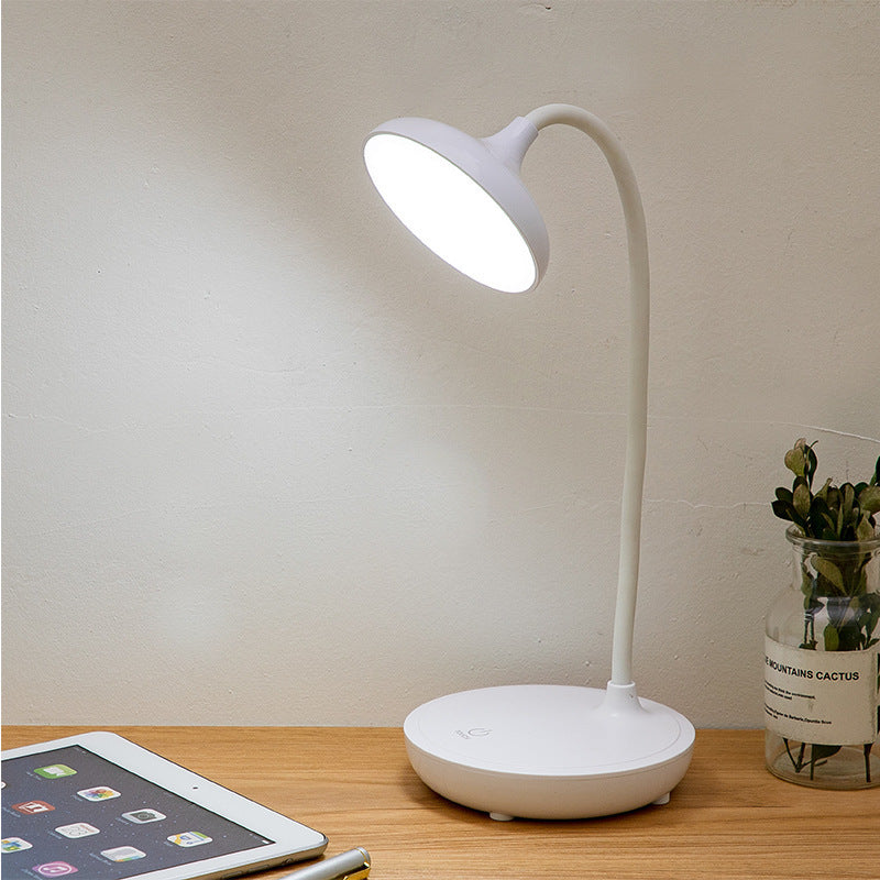 Schreibtischlampe mit USB-Ladefunktion | 3 Helligkeitsstufen | Flexibler Hals | Deskray