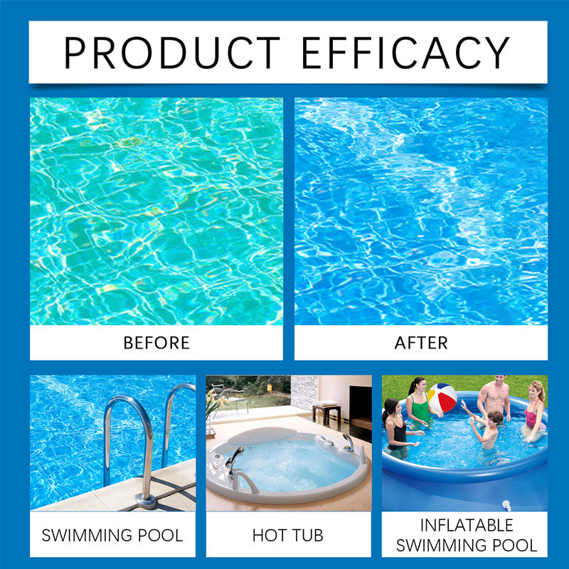 Nettoyant pour piscine | Clarifiant pour l’eau | Rend à nouveau limpide l’eau trouble de la piscine | PoolShine