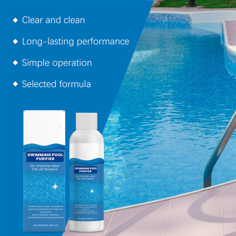Nettoyant pour piscine | Clarifiant pour l’eau | Rend à nouveau limpide l’eau trouble de la piscine | PoolShine