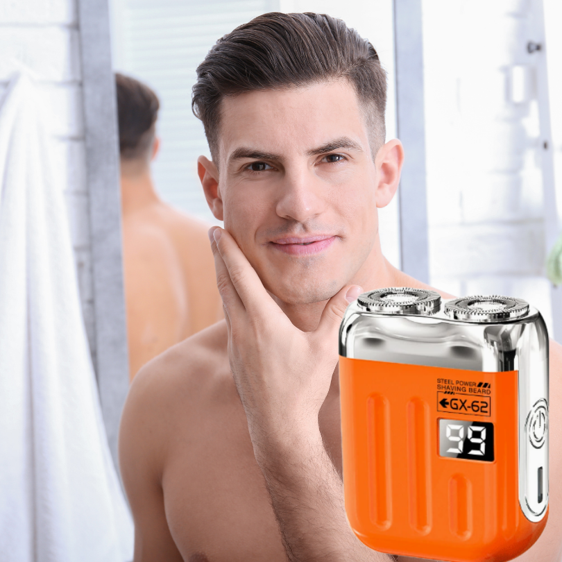 Mini-elektrisk barbermaskine | Dobbelt skærehoved | Kompakt | PocketShave