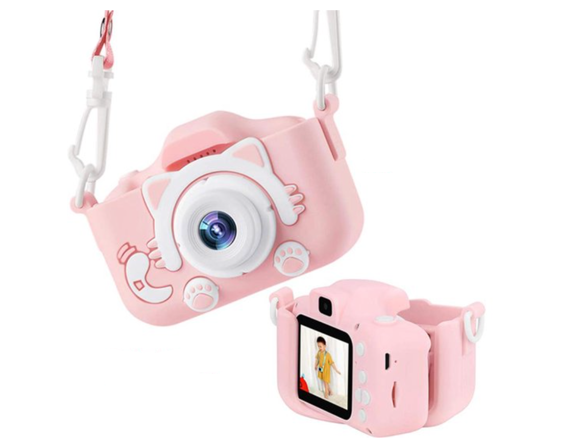 Appareil photo pour enfants | Vidéo et photo HD | Design résistant aux chocs avec dragonne | SnapKid
