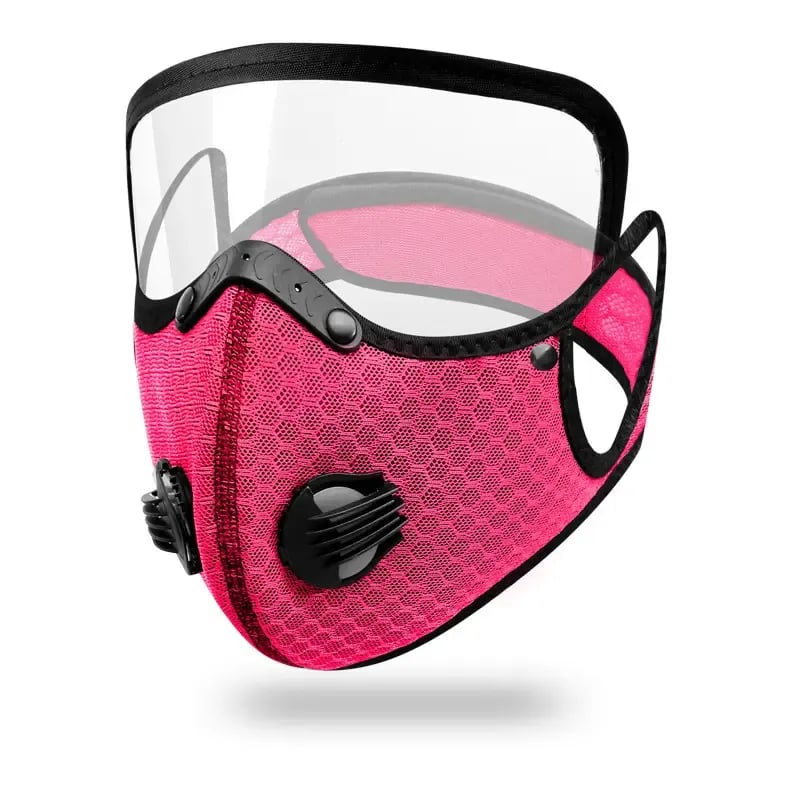 Reusable Dust Mask | with Activated Carbon Filter & Visor | Breathable & Lightweight | RideMask