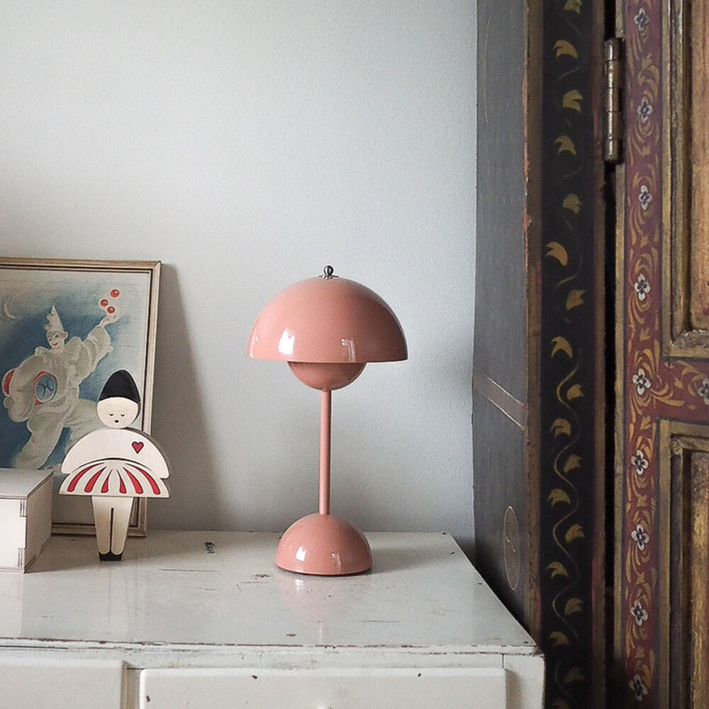 Bezdrátová LED stolní lampa | Retro houbový design | Stmívání dotykem | LumaShade