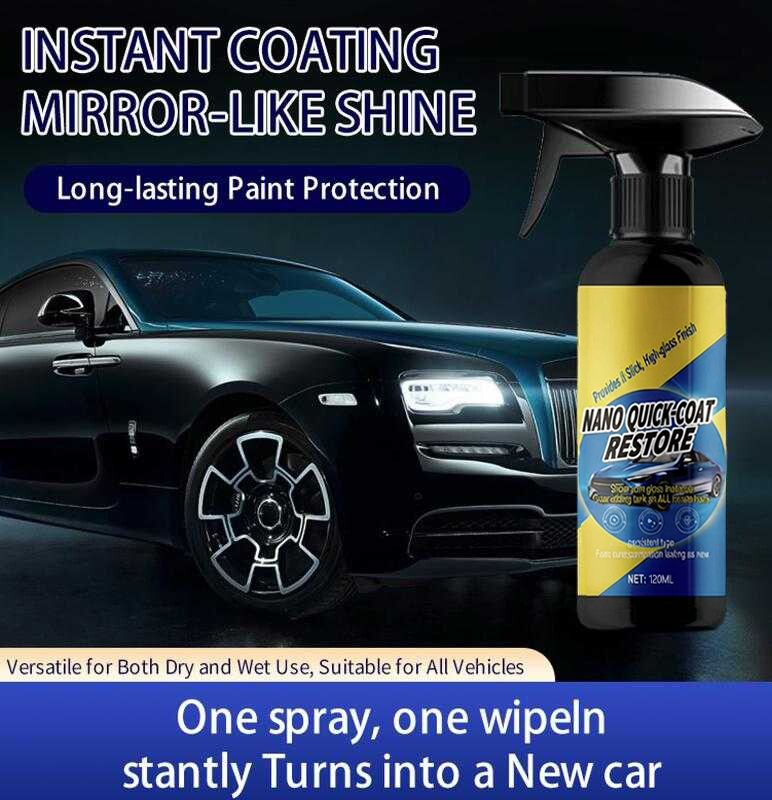Auto Nano Schnell-Beschichtungsspray | Reinigt, Glänzt & Schützt den Lack | Nass und Trocken Anwendbar | QuickCoat