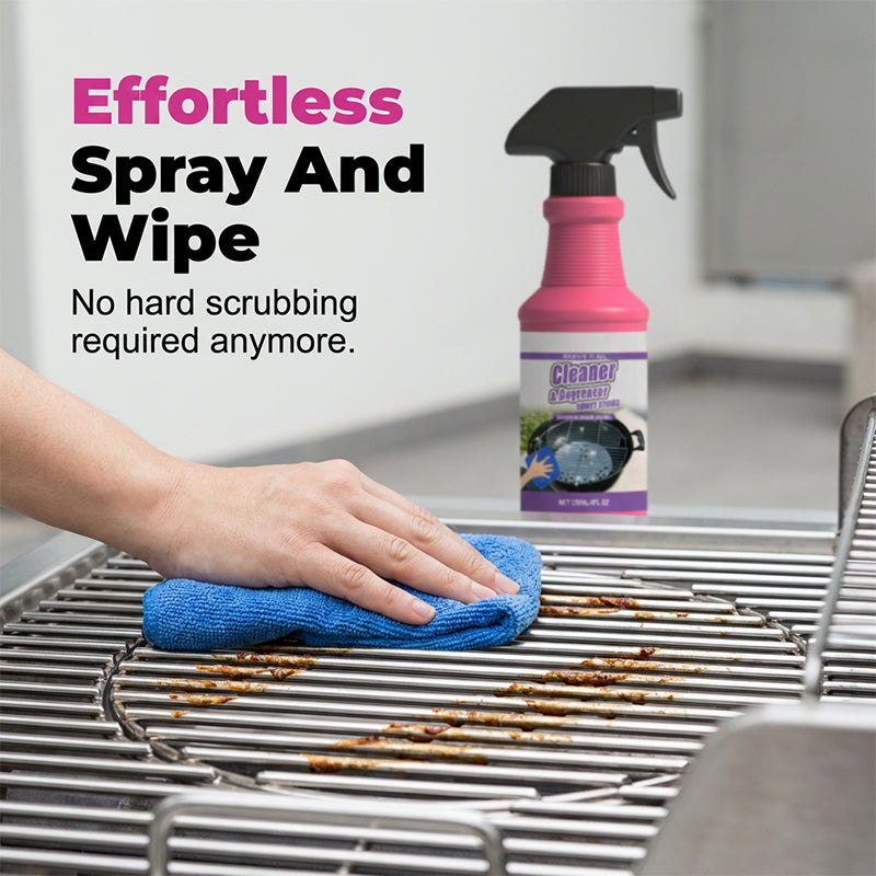 Desengrasante para parrilla BBQ | Botella con spray 120 ml | elimina grasa y suciedad quemada | GreaseOff
