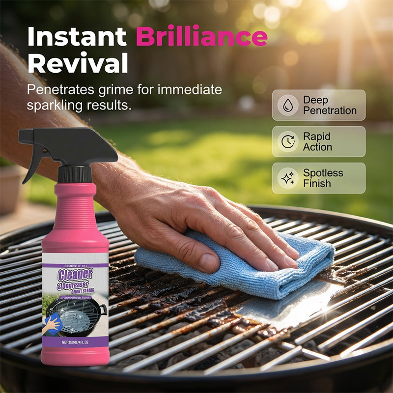 Desengrasante para parrilla BBQ | Botella con spray 120 ml | elimina grasa y suciedad quemada | GreaseOff