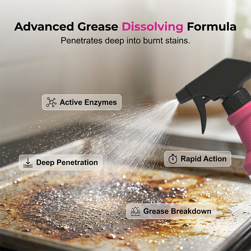 Desengrasante para parrilla BBQ | Botella con spray 120 ml | elimina grasa y suciedad quemada | GreaseOff