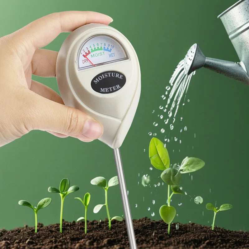 Medidor de humedad del suelo para plantas | Visualización instantánea escala 1–10 | Sin batería | Soilcheck