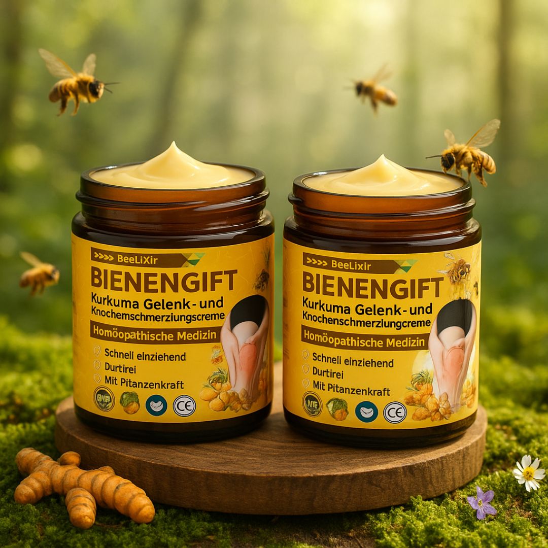 Creme Salbe | Bienengiftcreme Pflege | Hyaluron Kollagen Formel | BeeLixir