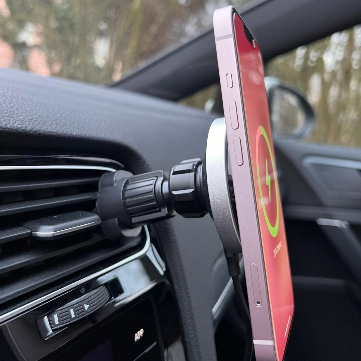 Magnetische Kfz-Halterung | Kabelloses MagSafe-Ladegerät | Hält & Lädt Zugleich | DriveMag