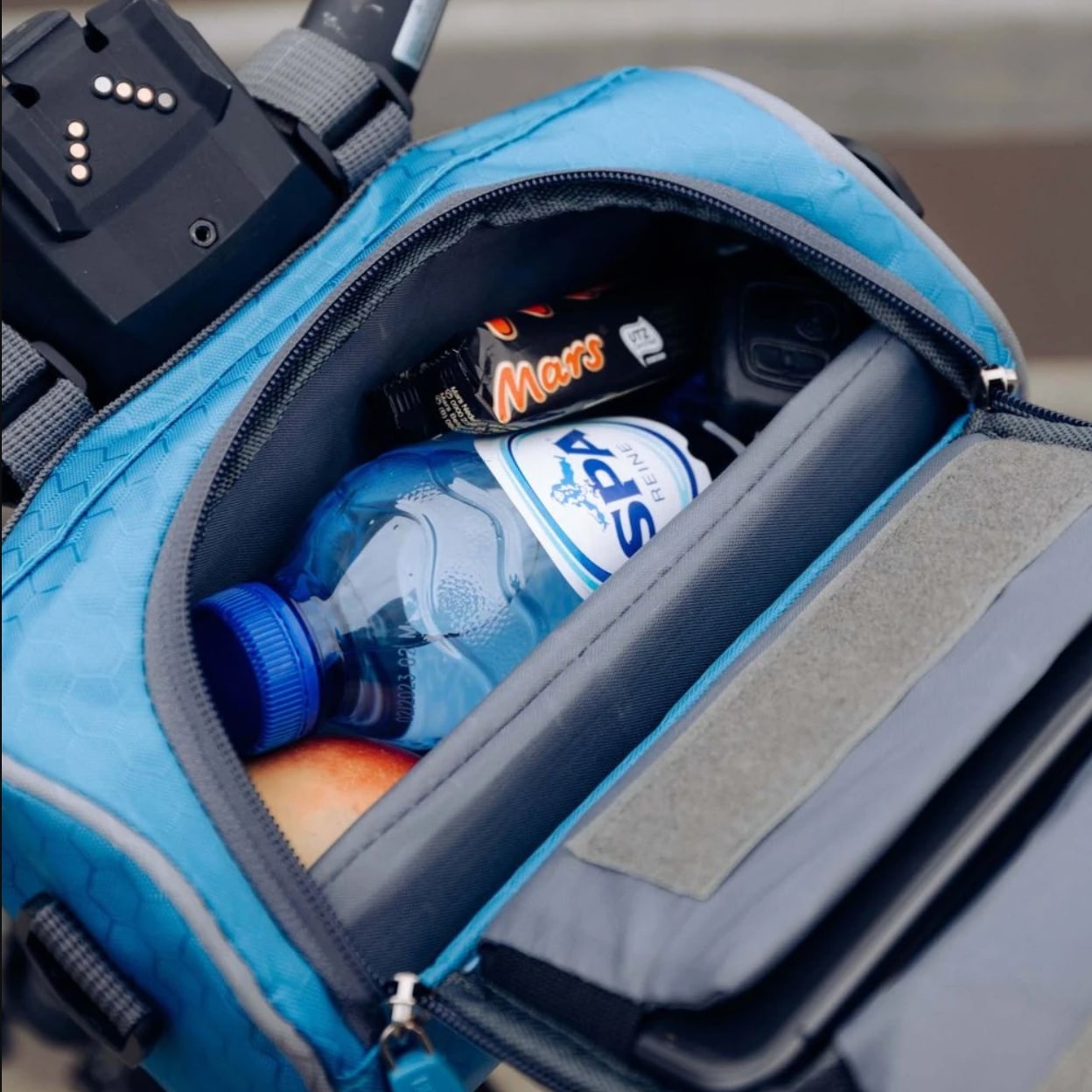 Fahrrad-Lenkertasche mit Touchscreen-Fenster | Spritzwasserschutz | Sicherer Klettverschluss Halt | RideShield
