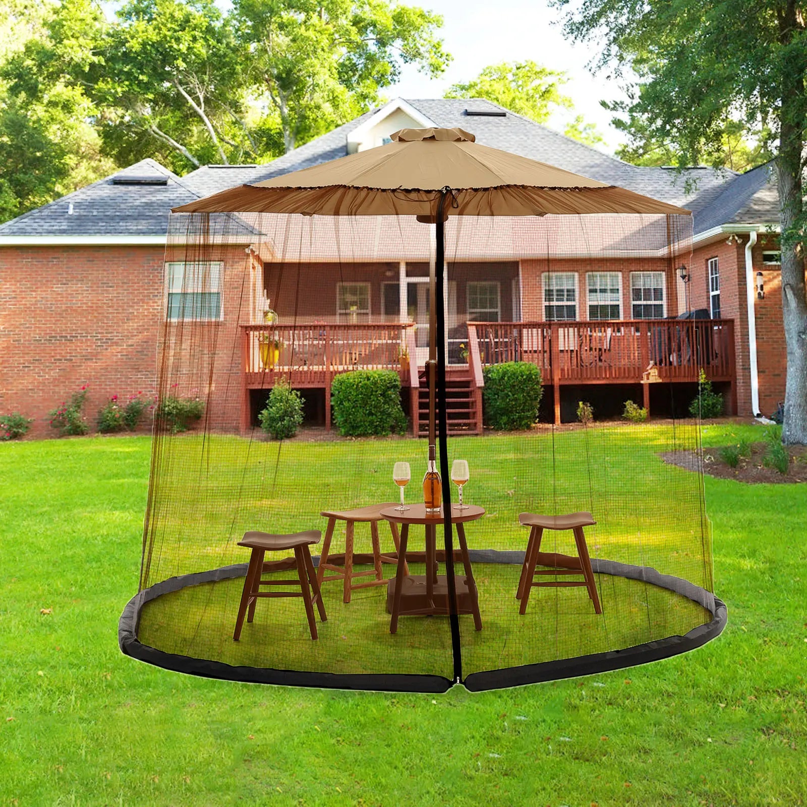 Feinmaschiges Netz hält Mücken ab | Bis zu 240 cm | Elegantes Design | Meshield