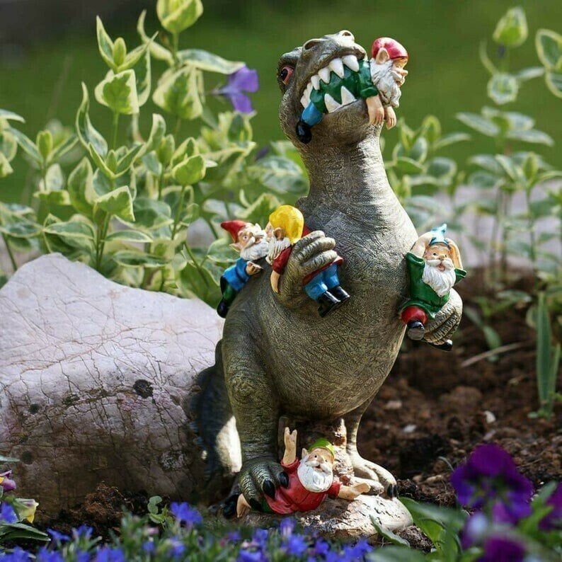 Gartendeko | Dinosaurier Figur Kunstharz | Wetterfest | RexTerra