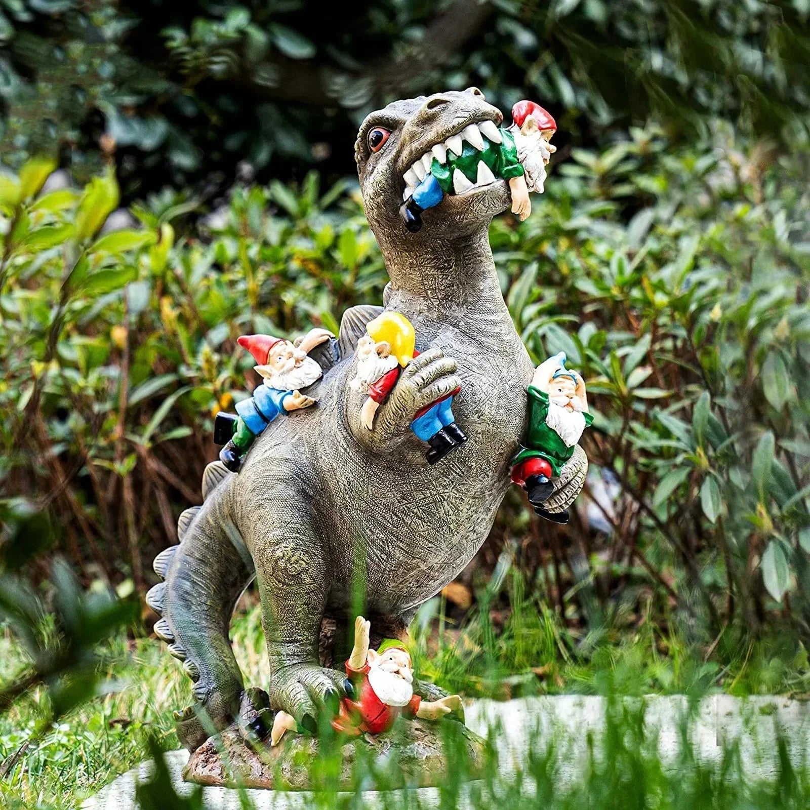 Gartendeko | Dinosaurier Figur Kunstharz | Wetterfest | RexTerra