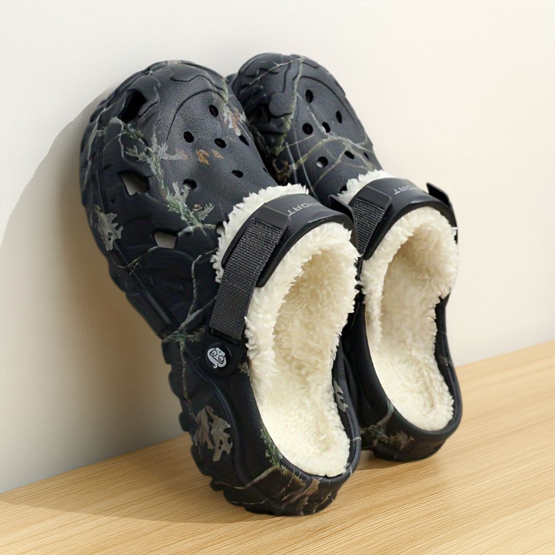 Gefütterte Clogs | Warme Winter-Hausschuhe | Rutschfest & Leicht | CozyClog
