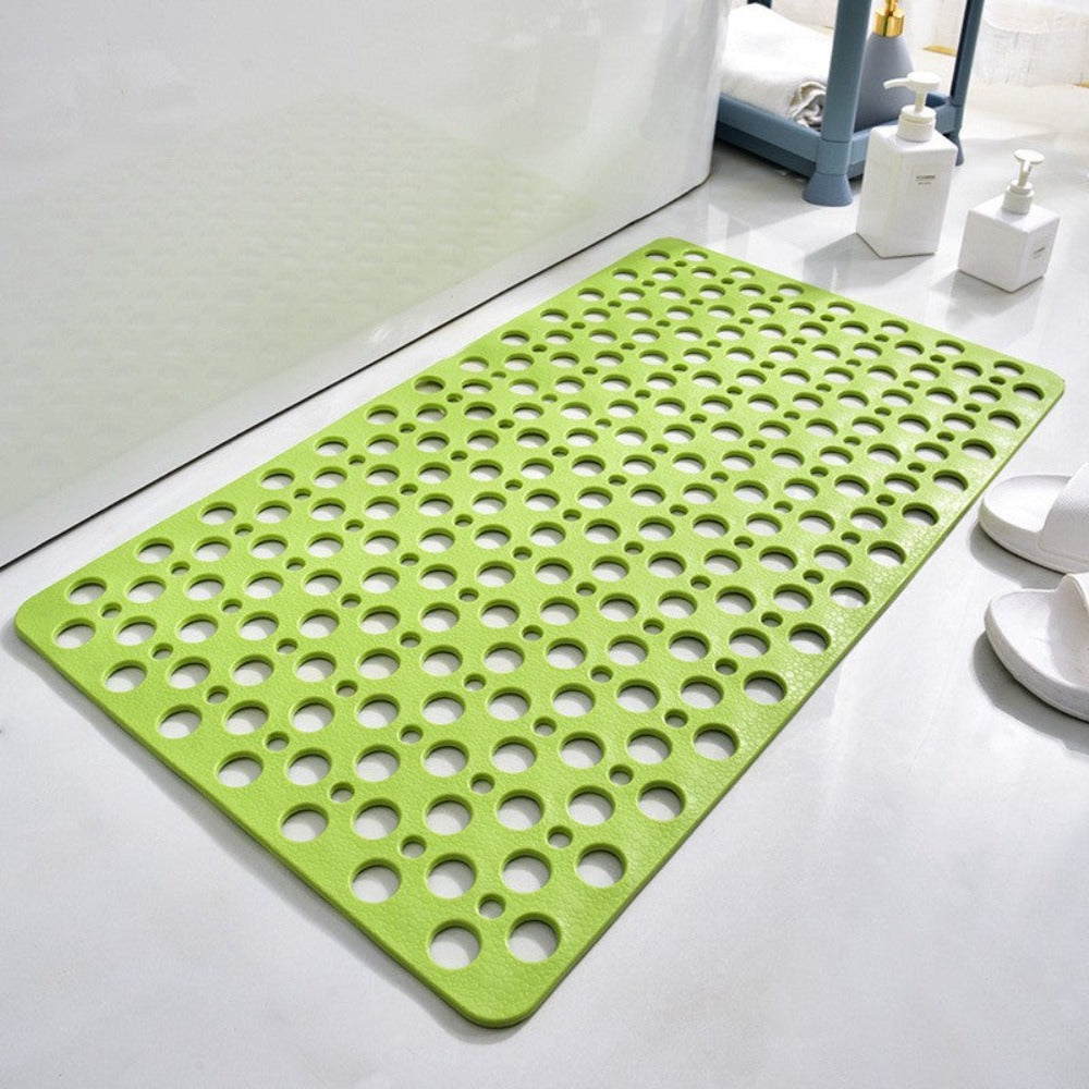 Tappetino da doccia con ventose | PVC antibatterico | Aderenza sicura, con scarico dell’acqua | SafeBath