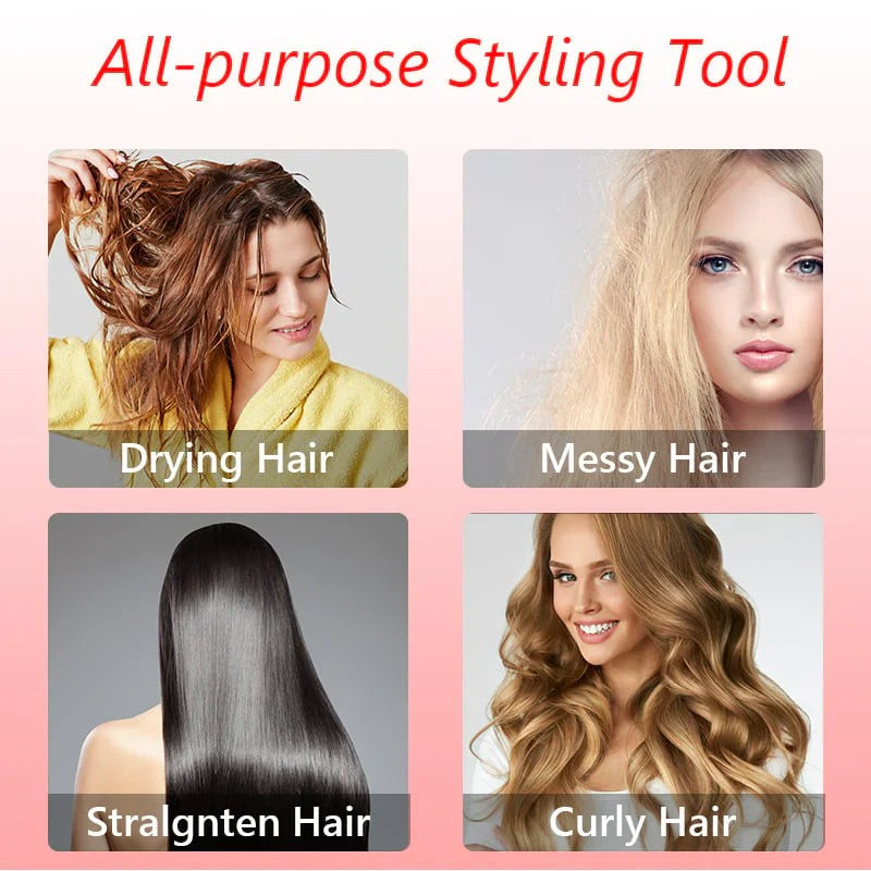 Haartrockner | Drehfunktion | Volumen & Locken | Austauschbare Bürsten | StylePro
