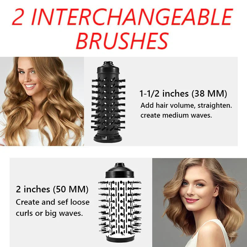 Haartrockner | Drehfunktion | Volumen & Locken | Austauschbare Bürsten | StylePro