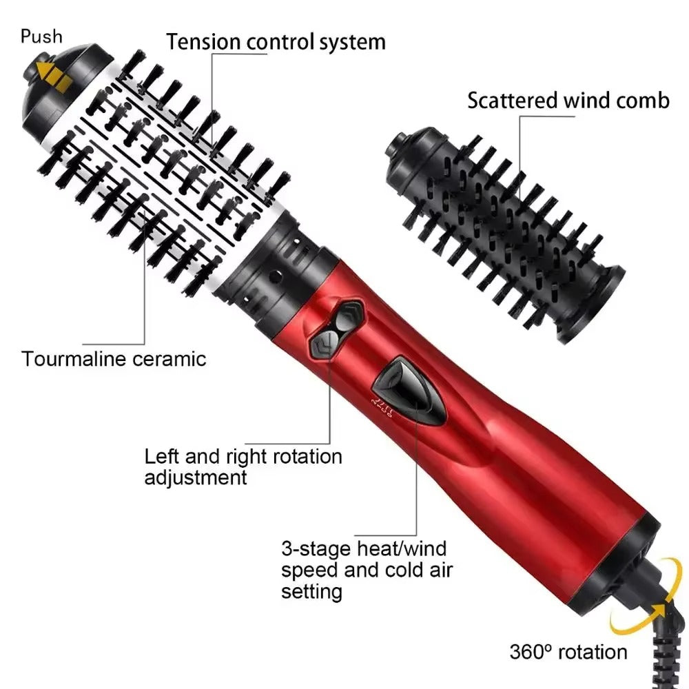 Haartrockner | Drehfunktion | Volumen & Locken | Austauschbare Bürsten | StylePro