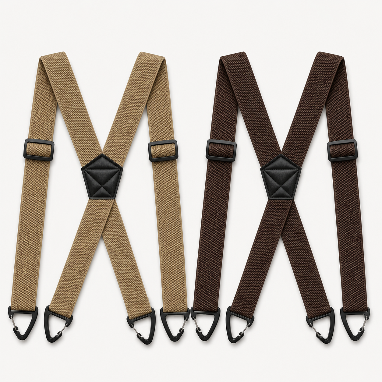 Herren Hosenträger mit X-Förmigem | Rücken & Hakenclips | 3,8 cm Breite Elastikbänder | StrapWorks