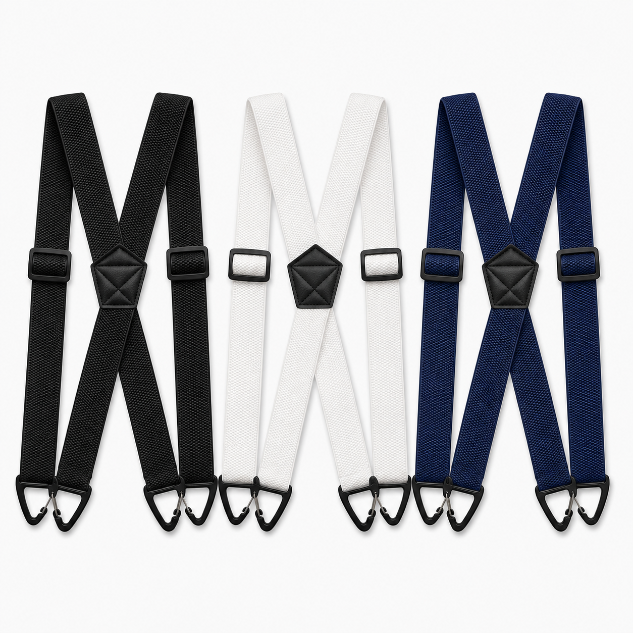 Herren Hosenträger mit X-Förmigem | Rücken & Hakenclips | 3,8 cm Breite Elastikbänder | StrapWorks