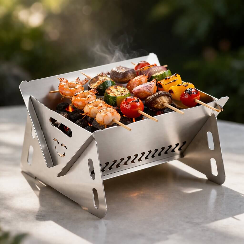 Holzkohlegrill | Schnell aufgebaut | Robuste Konstruktion | OutdoorFlamme