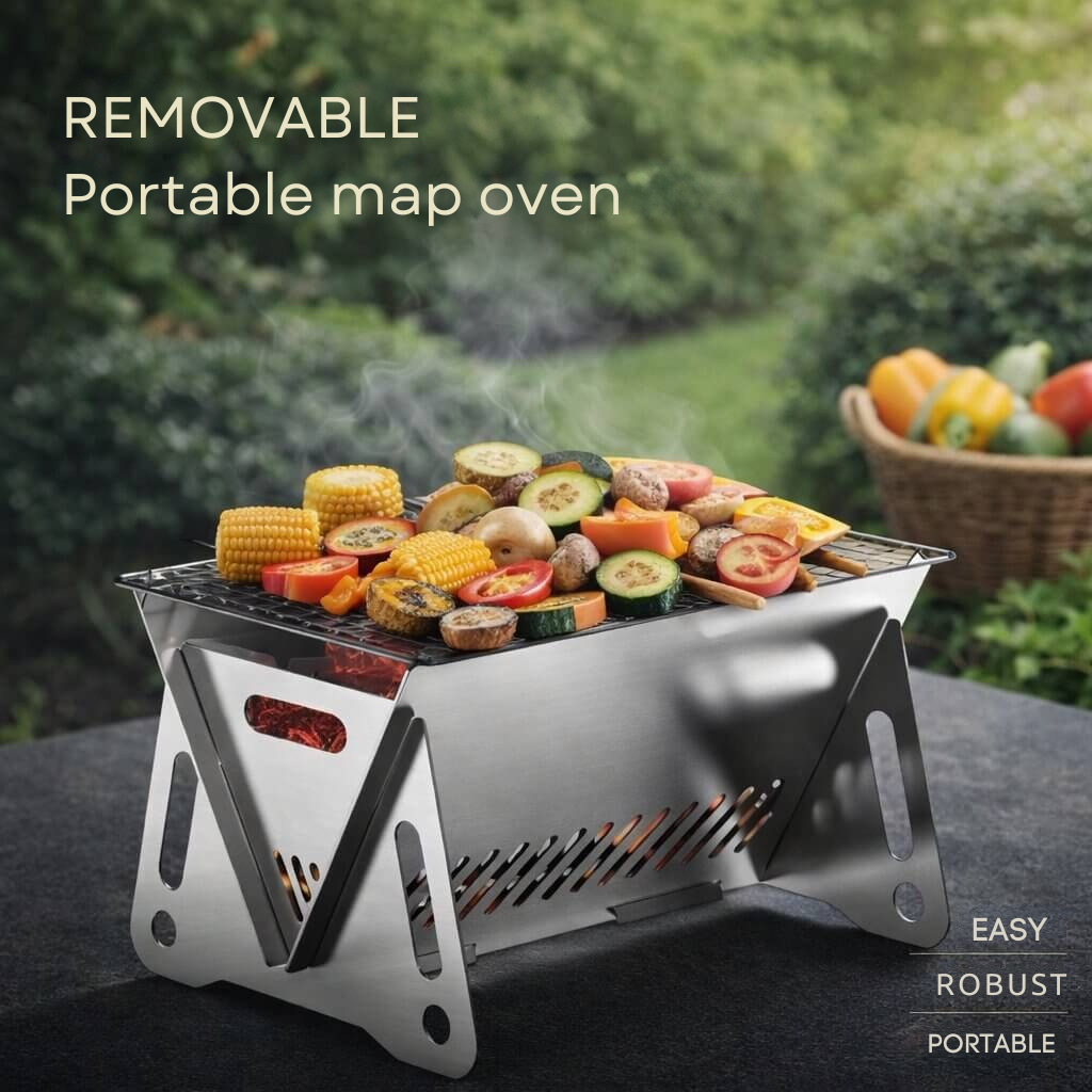 Holzkohlegrill | Schnell aufgebaut | Robuste Konstruktion | OutdoorFlamme