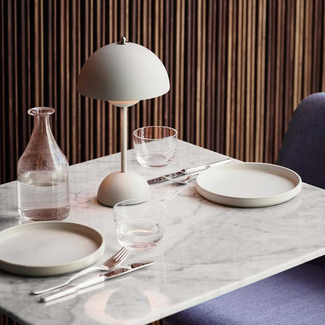 Lampada da tavolo LED senza fili | Design retrò a forma di fungo | Dimmerabile con comandi touch | LumaShade