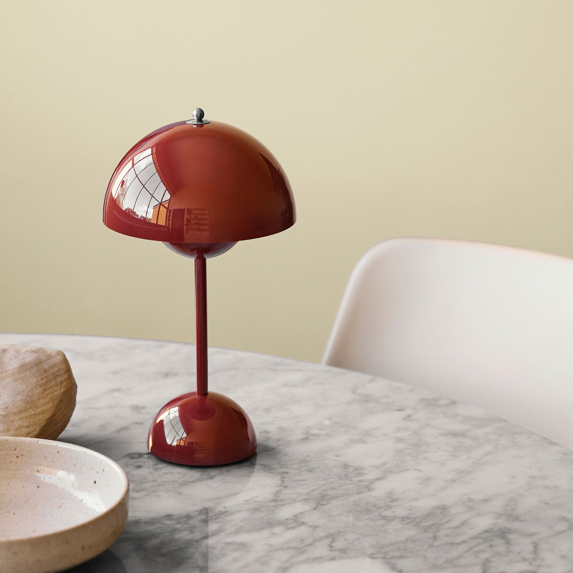 Lampada da tavolo LED senza fili | Design retrò a forma di fungo | Dimmerabile con comandi touch | LumaShade
