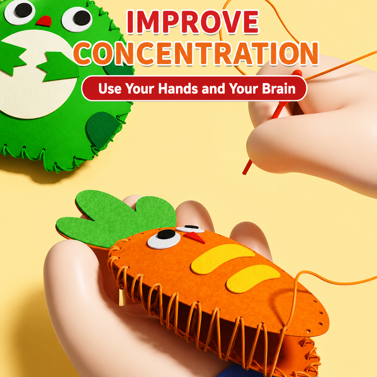 Kinder-Nähset | Fördert Feinmotorik & Kreativität | Bildschirmfreie Bastelaktivität | StitchKids