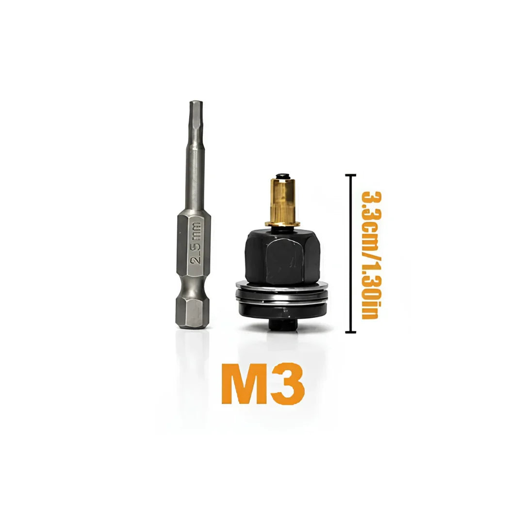 Set de scule pentru piulițe cu cap înecat | M3 până la M8 cu cutie de depozitare | Capete sortate cu diagramă | RivetPro