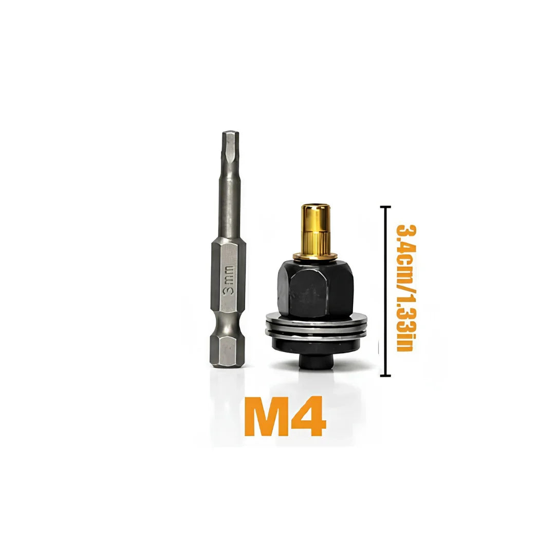 Set de scule pentru piulițe cu cap înecat | M3 până la M8 cu cutie de depozitare | Capete sortate cu diagramă | RivetPro