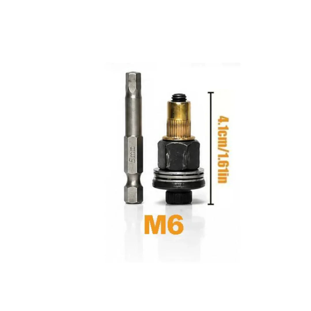 Set de scule pentru piulițe cu cap înecat | M3 până la M8 cu cutie de depozitare | Capete sortate cu diagramă | RivetPro