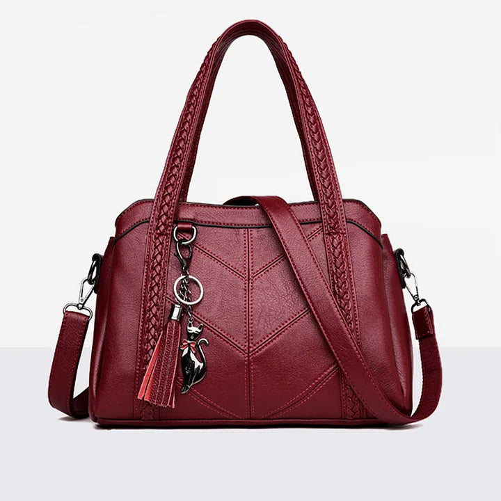Lederhandtasche | Damen Handtasche | Geräumig und organisiert | Freja