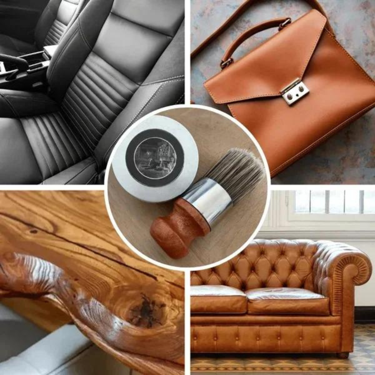 Cuidado del cuero para sofá | Renueva el brillo y protege contra grietas | Incoloro para todo tipo de cueros | LeatherLuxe
