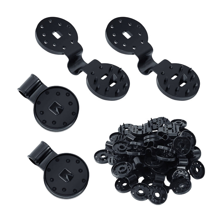 Lock-Grip-Clips Schattennetz | Kunststoff 6×4 cm | Markisentuch Sicher Befestigen | NetLock