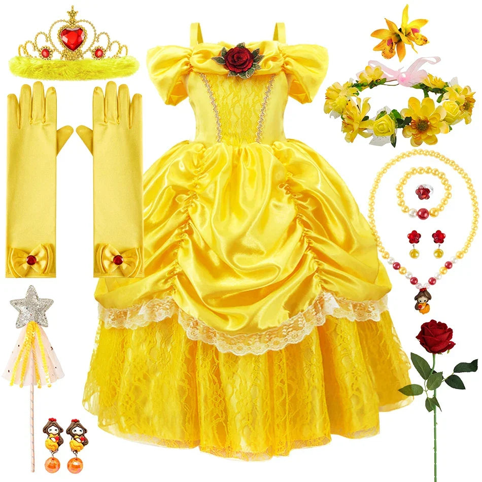 Luna Prinzessinnenkleid für Kinder | Elegantes Cosplay-Outfit | Komplettes Set | RoyalPlay