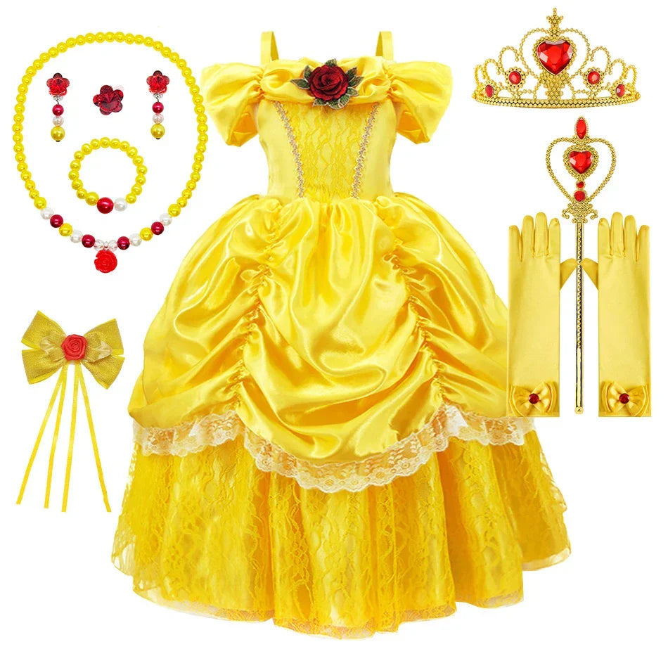 Luna Prinzessinnenkleid für Kinder | Elegantes Cosplay-Outfit | Komplettes Set | RoyalPlay