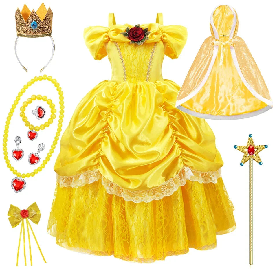 Luna Prinzessinnenkleid für Kinder | Elegantes Cosplay-Outfit | Komplettes Set | RoyalPlay