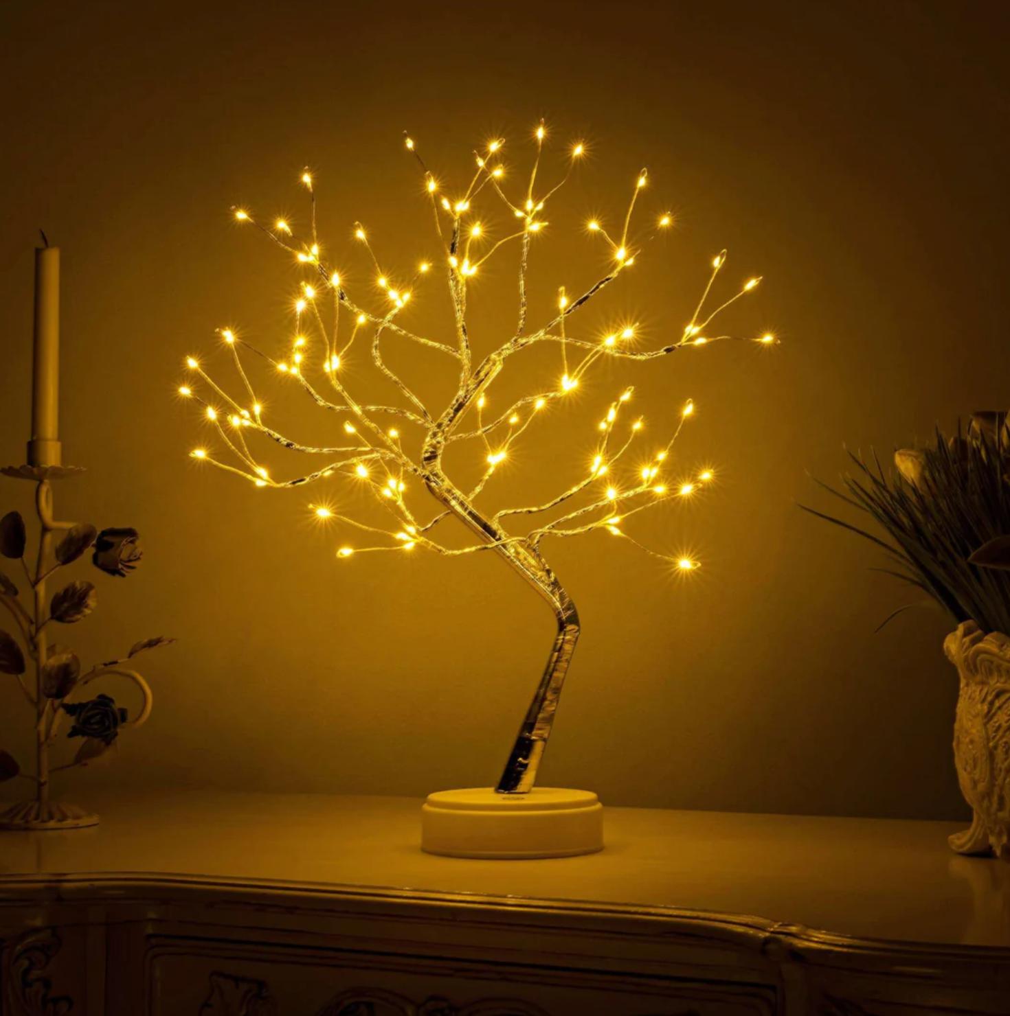 Magical LED Light Tree | Moldable Branches, Bendable Like a Bonsai | Decorative Light | GlowTree