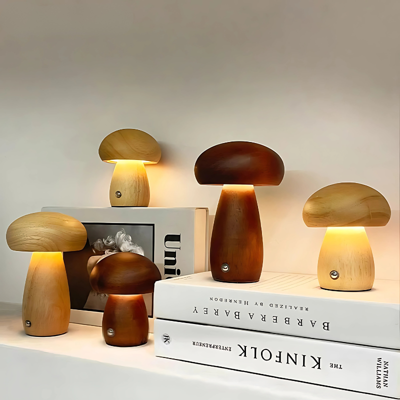 Enchanting Mushroom Night Light | Dimmable & Flicker-Free | USB Rechargeable | LumiCap