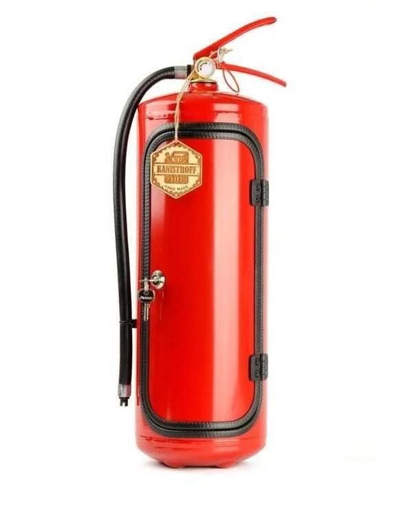 MiniBar | Feuerlöscher Deko Safe | Metall Getränke Aufbewahrung | FireBar