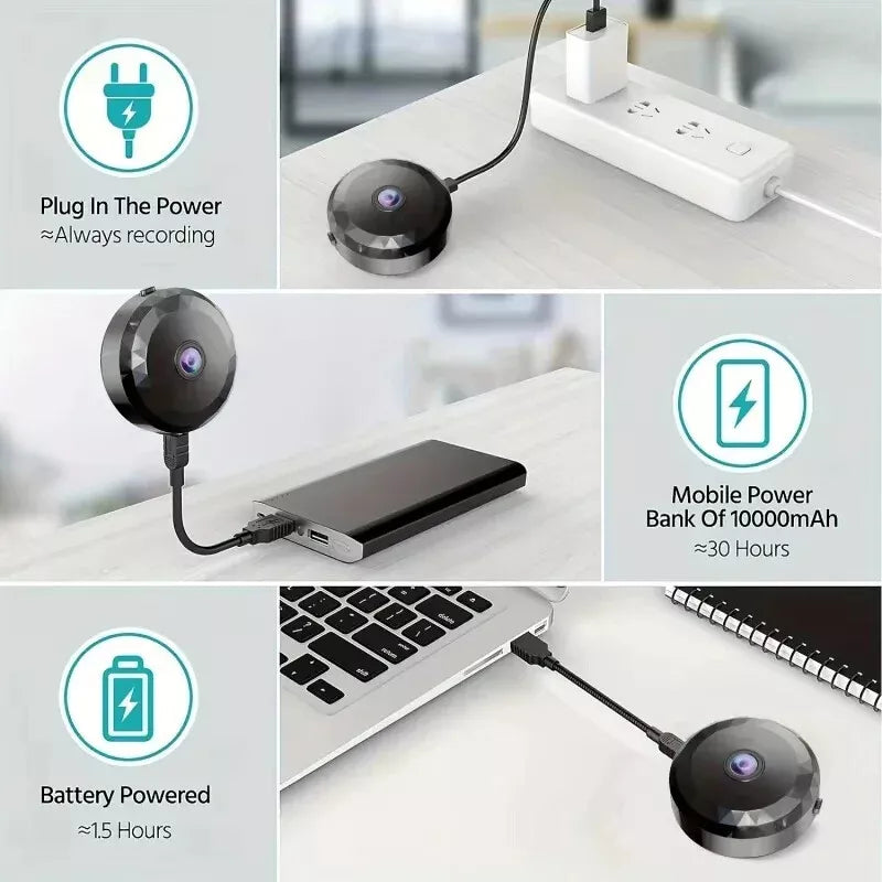 Magnetisk mini-WiFi-kamera | WLAN-overvågning | Med MicroSD-optagelse | SafeView