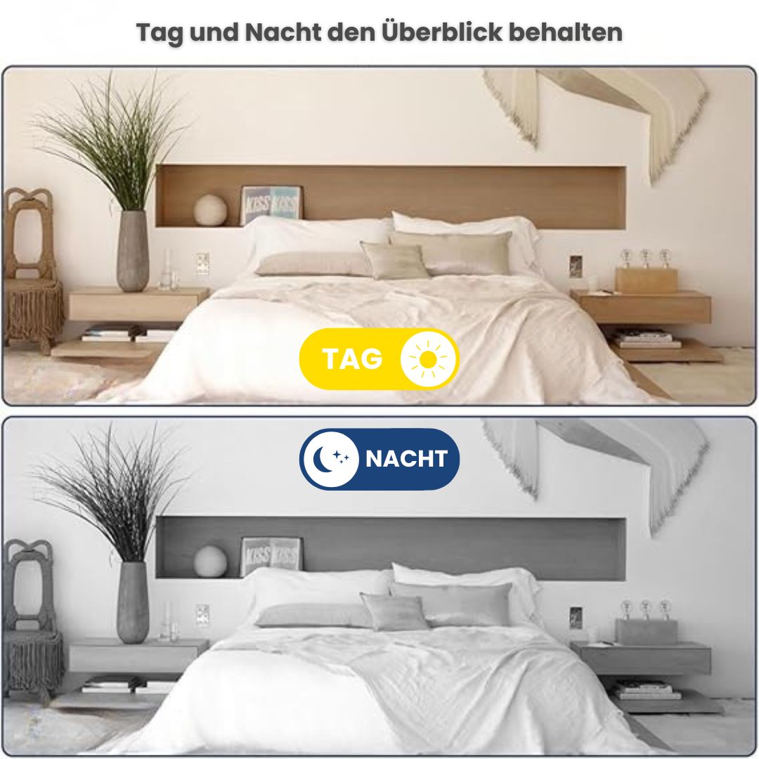Minikamera| Live-Überwachung überall | Nachtsicht und Bewegungserkennung | SafeOrbit