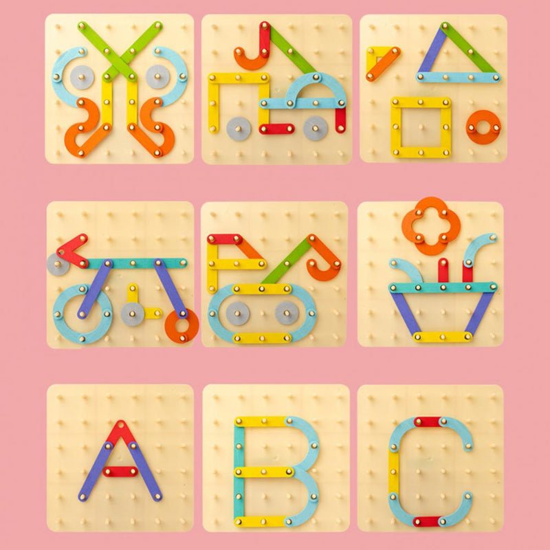 Puzzle Montessori | con tavoletta a incastro e forme | Legno, dai 3 anni | FormFuchs