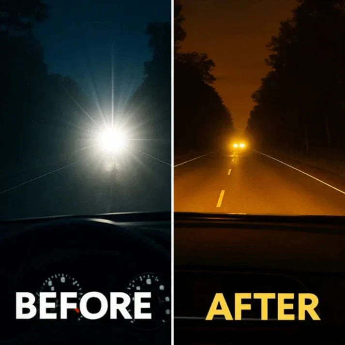 Nachtfahrtbrille | Blendschutz | Blockiert vollständig seitliches Licht | DriveClear