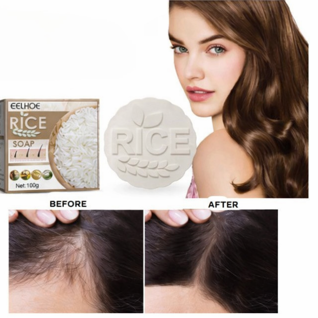 Natürliches Haarwachstum Shampoo | Weniger Haarausfall | Sanfte Kopfhautpflege | RiceBloom